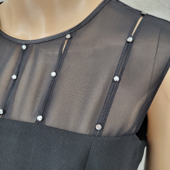 Jessica Howard Black Satin Trim Blazer Pantsuit 3 Piece Blousr Pants Jacket - Picture 10 of 16